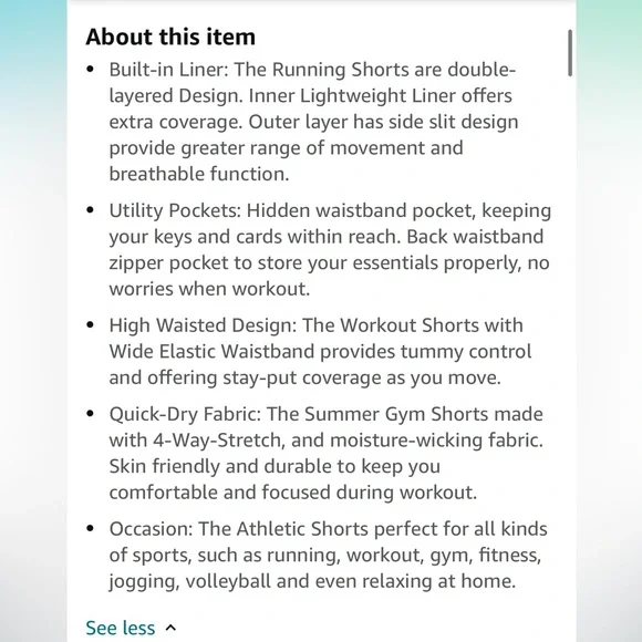 The Gym People | Black High Waisted Athletic Shorts | Pockets, Quick Dry - Picture 8 of 8